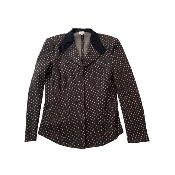 Armani Collezioni black abstract print blazer size 48 - Picture 1 of 5